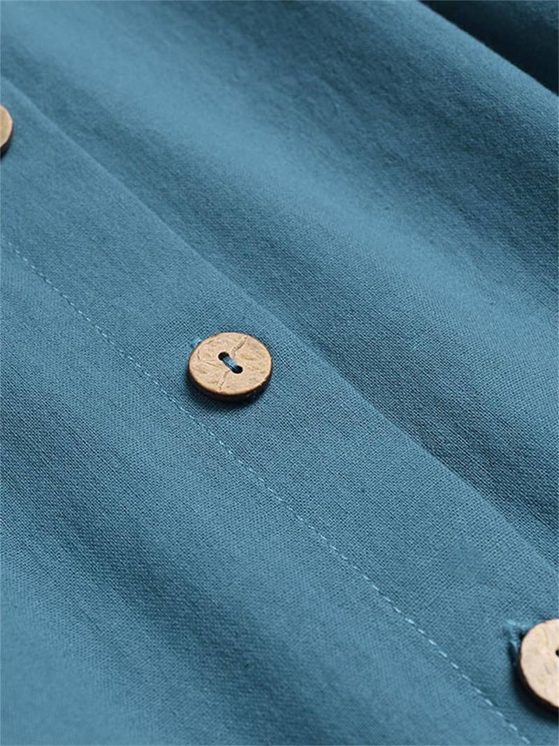 Nelian | Feminines Kleid mit Herzausschnitt und Knöpfen