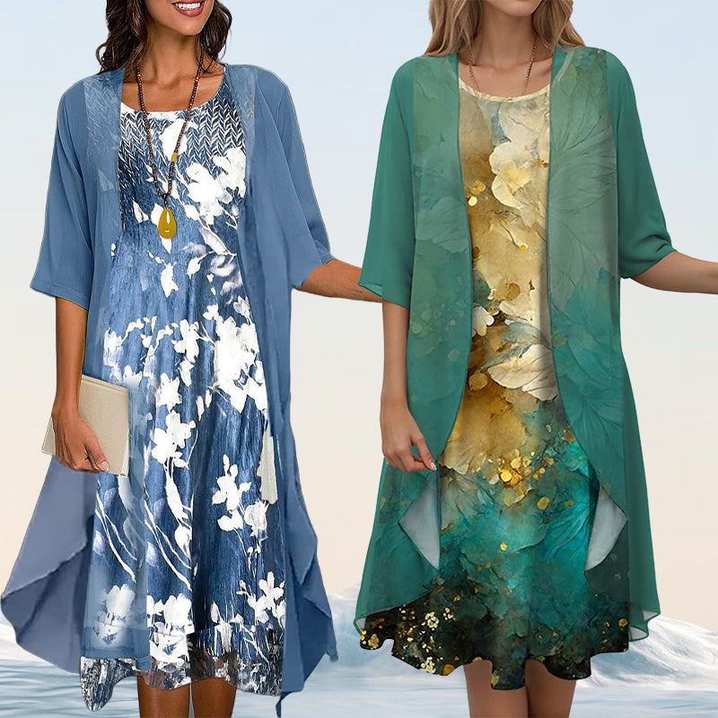 Dhara | Chic & bequem – Blusen- und Kleid-Ensemble