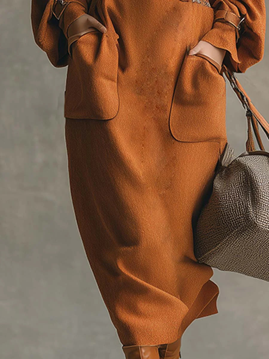 Lavena | Wildleder-Set mit Oberteil und Maxirock