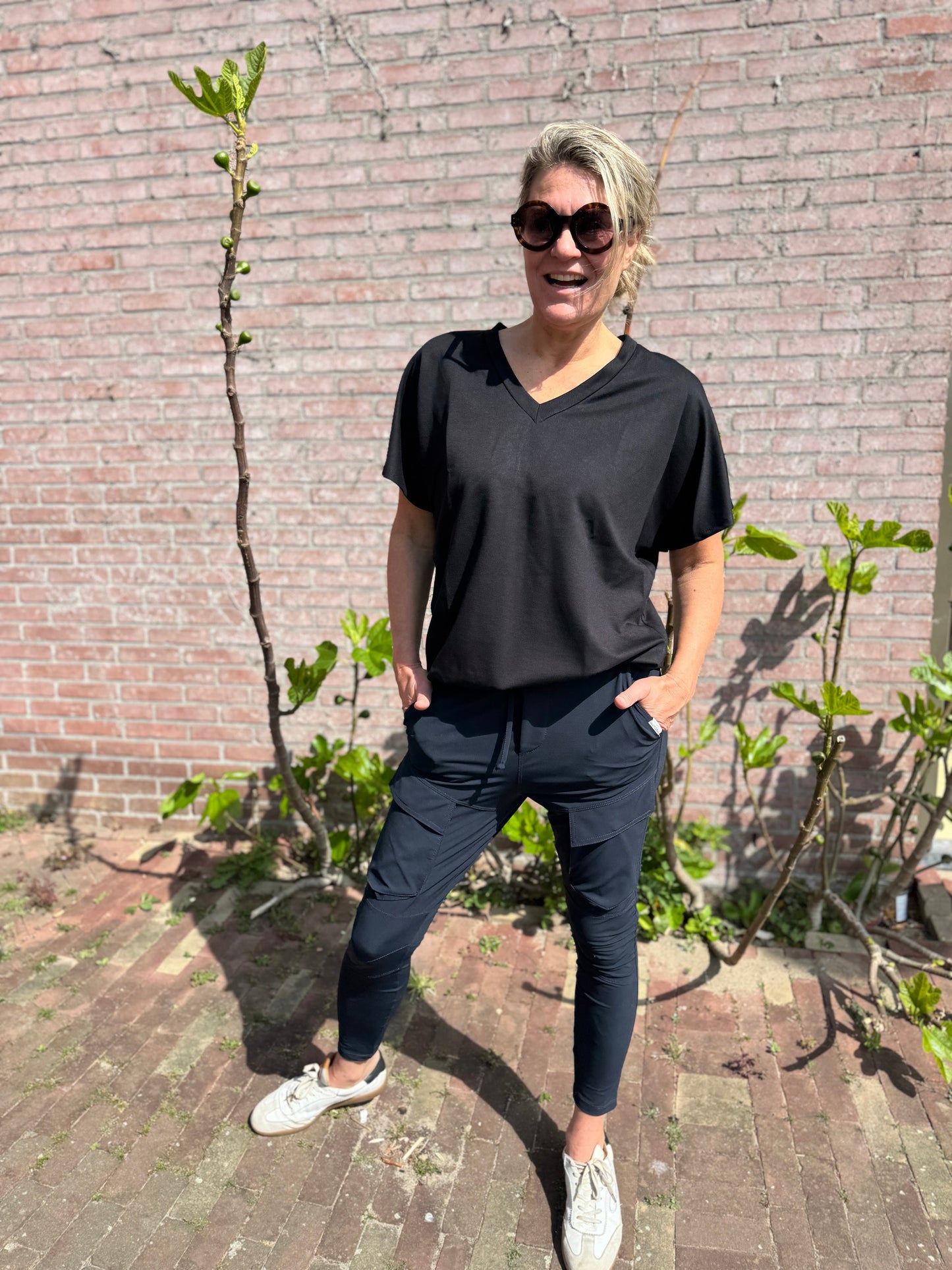 Sam | Stylisches Top mit Kartuschenmuster