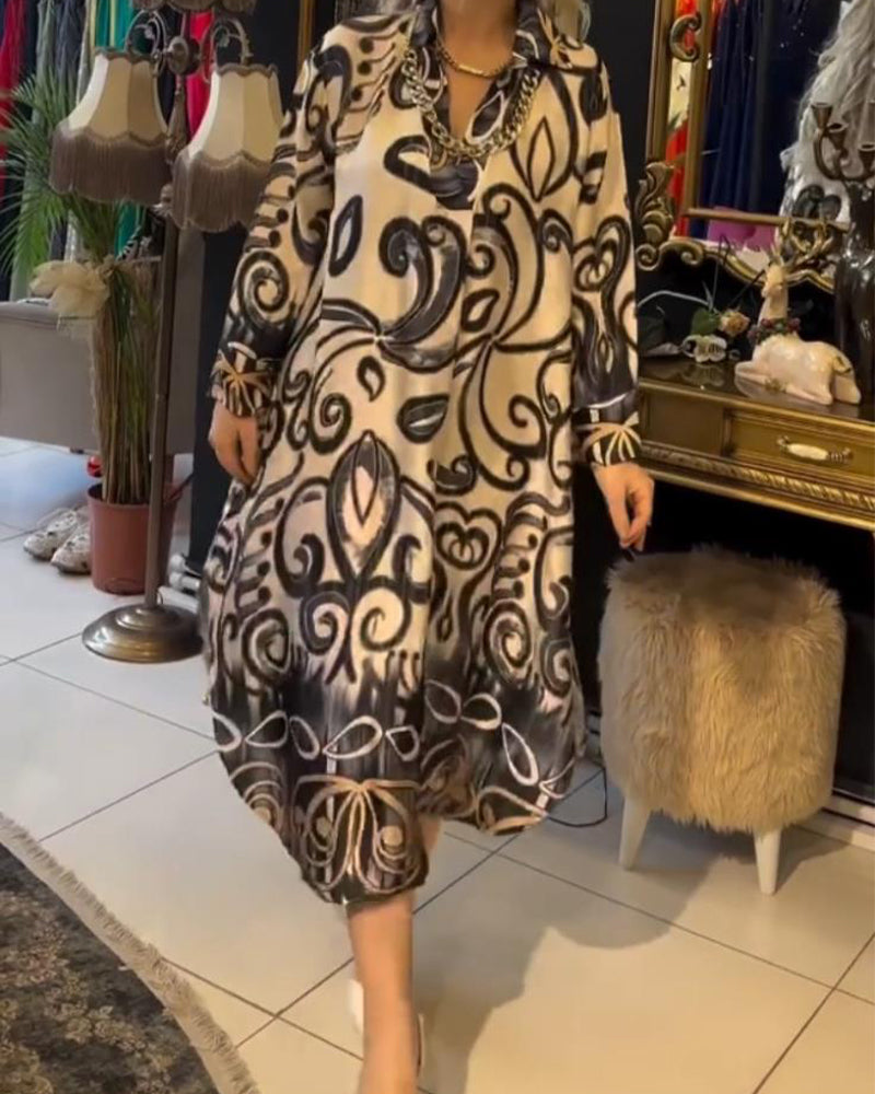 Carmen | Damenkleid, locker & elegant mit Print