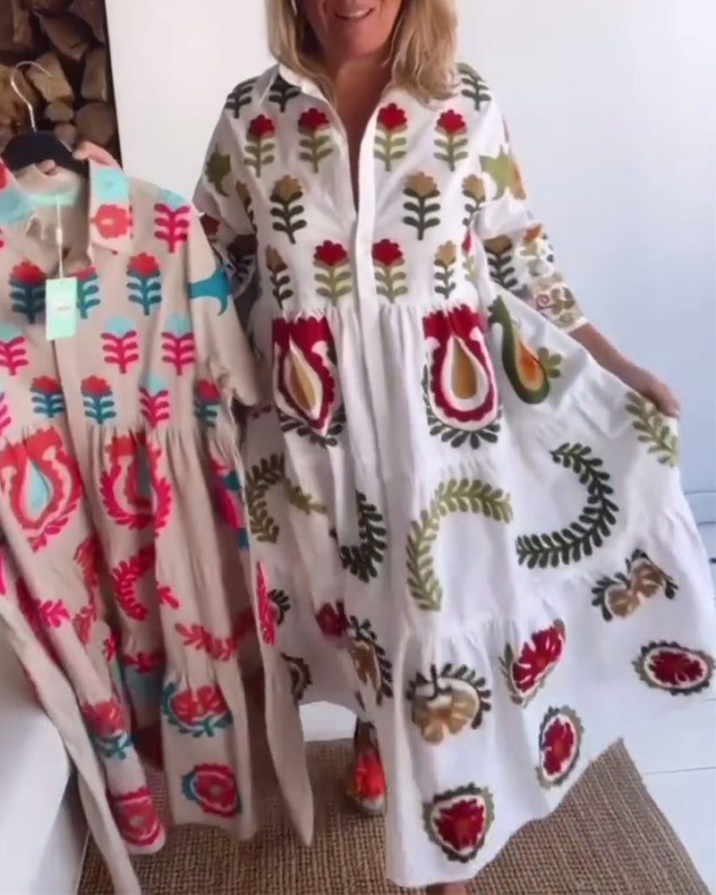 Zia | Kleid mit floralem Grafikdruck