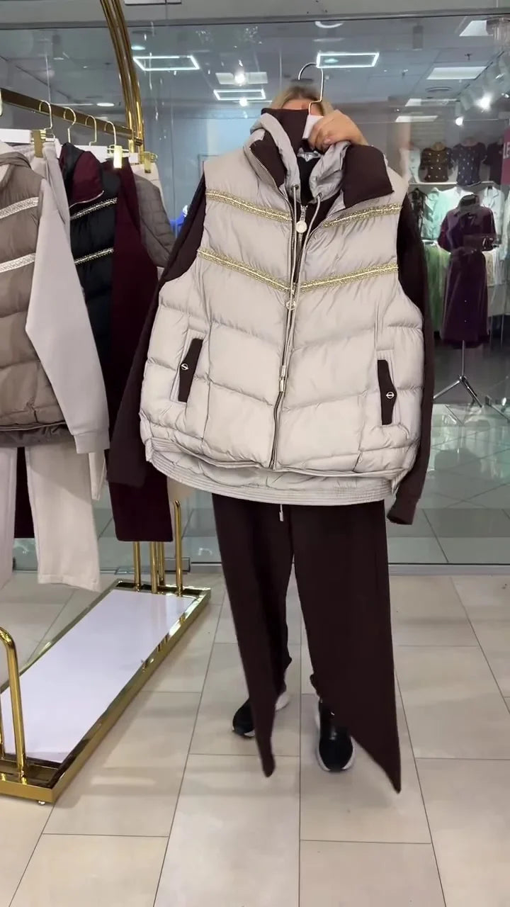 Lysa | Freizeit-Set mit Weste und Kapuzenpullover