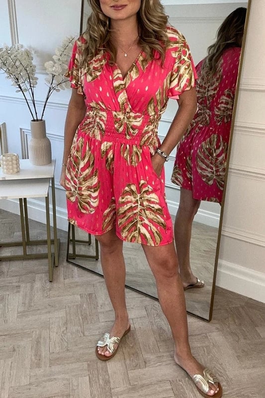 Kaitlyn™ | Lässiger Jumpsuit mit Blumen und Punkten