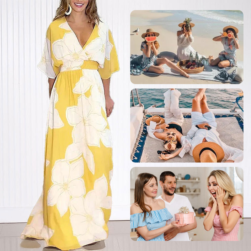 Ophel | Fließendes Sommerkleid mit Blumenmuster