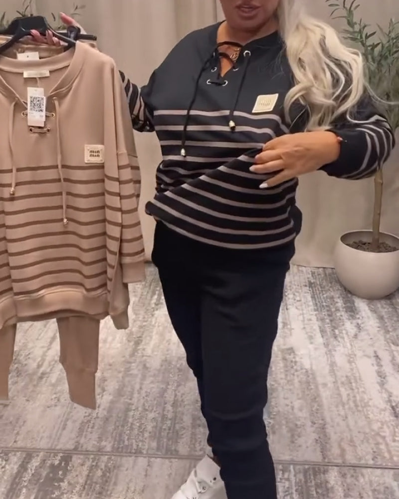 Bivia | Zweiteiliges Sport-Set mit Streifen