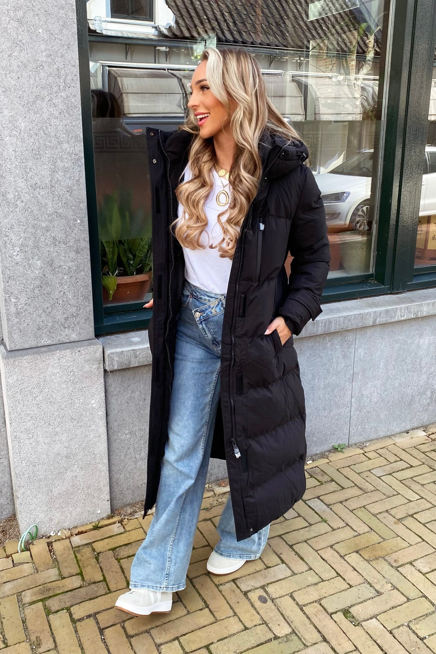 Blissa | Schwarzer Mantel