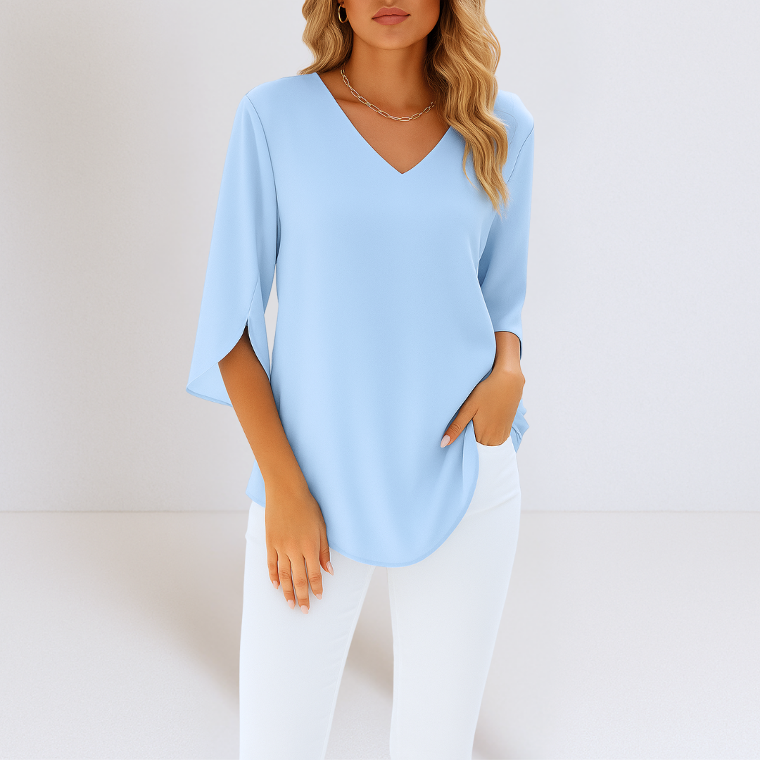 Sheila | Elegante Bluse mit V-Ausschnitt