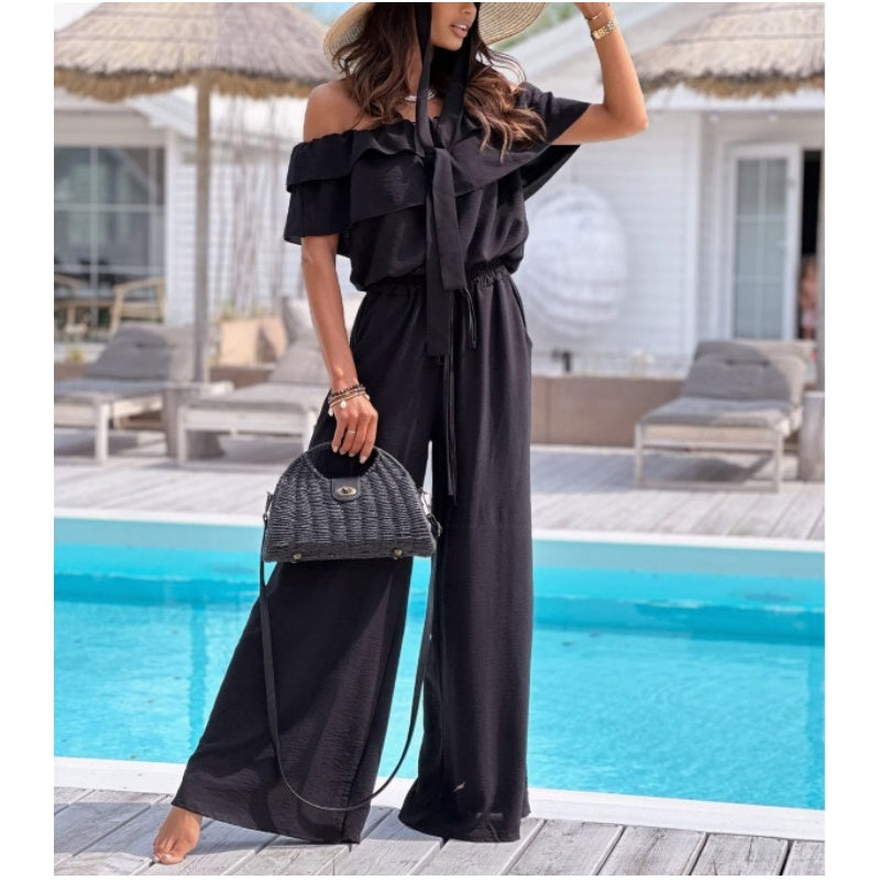 Soriah | Damen-Jumpsuit mit Rüschen