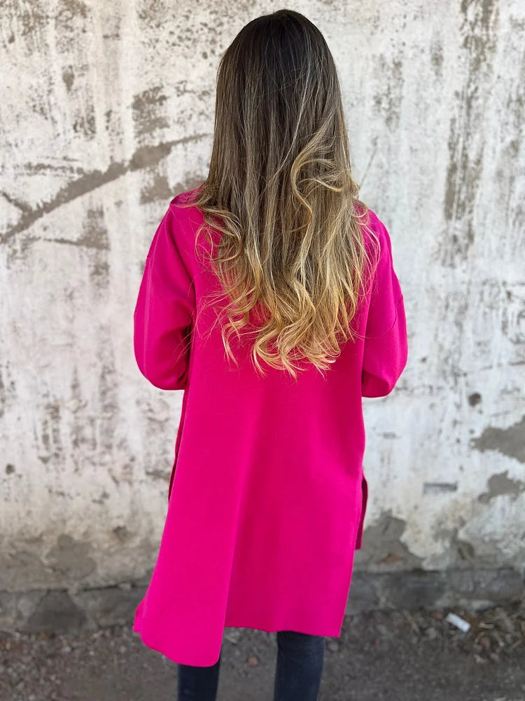 Ida | Rundhals-Reißverschluss Langarm Freizeitjacke