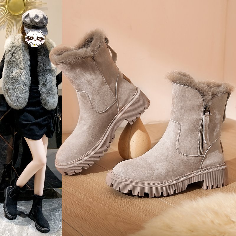 Saria | Damen-Winterstiefel aus Wolle