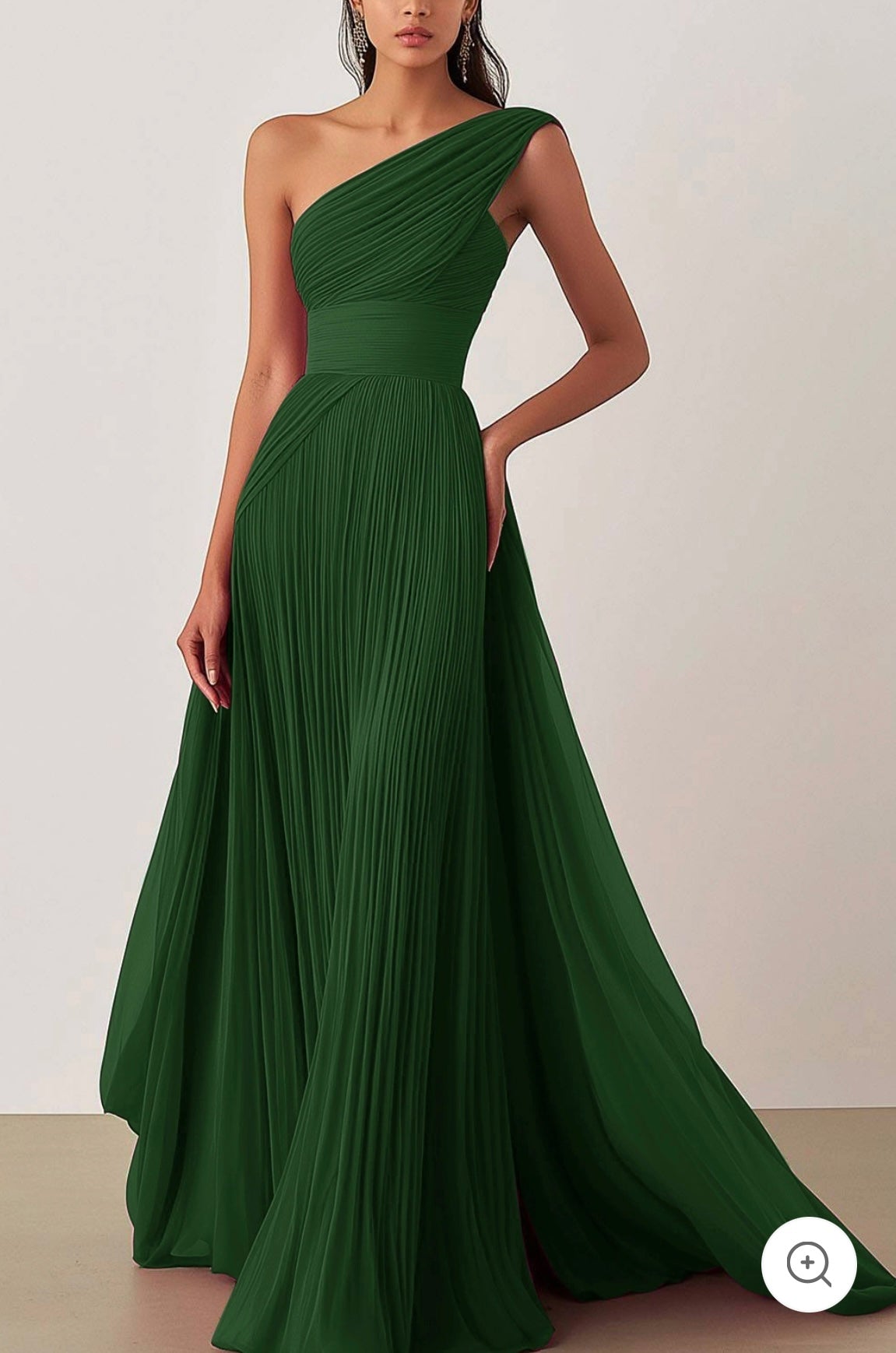 Jamie | Ein-Schulter-Falten-Ballkleid