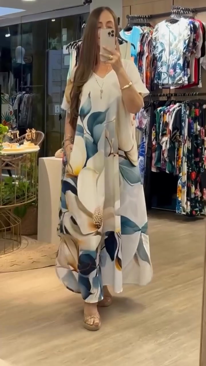 Mire | Freizeitkleid mit V-Ausschnitt