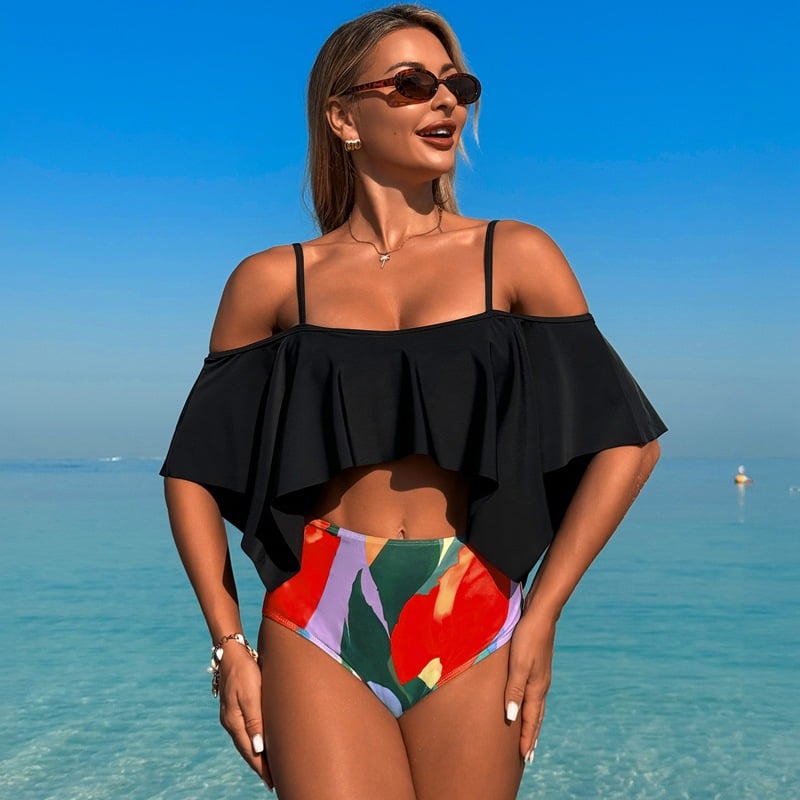 Sofia | Zweiteiliger Badeanzug mit Rüschendetails