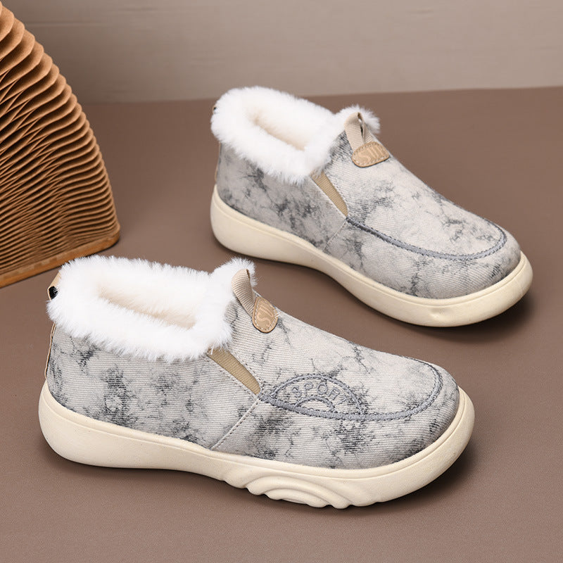 Sivia | Weiche Damen-Mokassins aus Leder und Fell