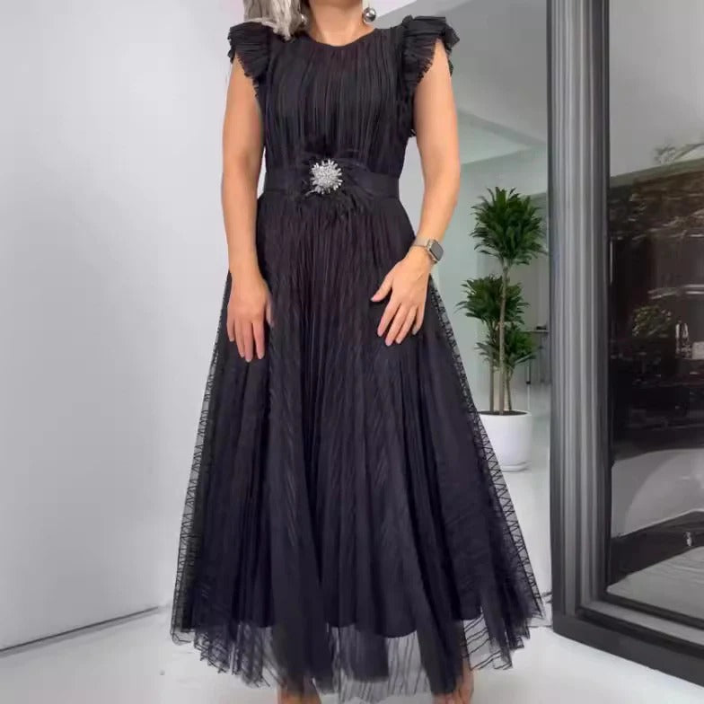 Nerissa | Schickes Chiffonkleid mit figurbetontem Schnitt