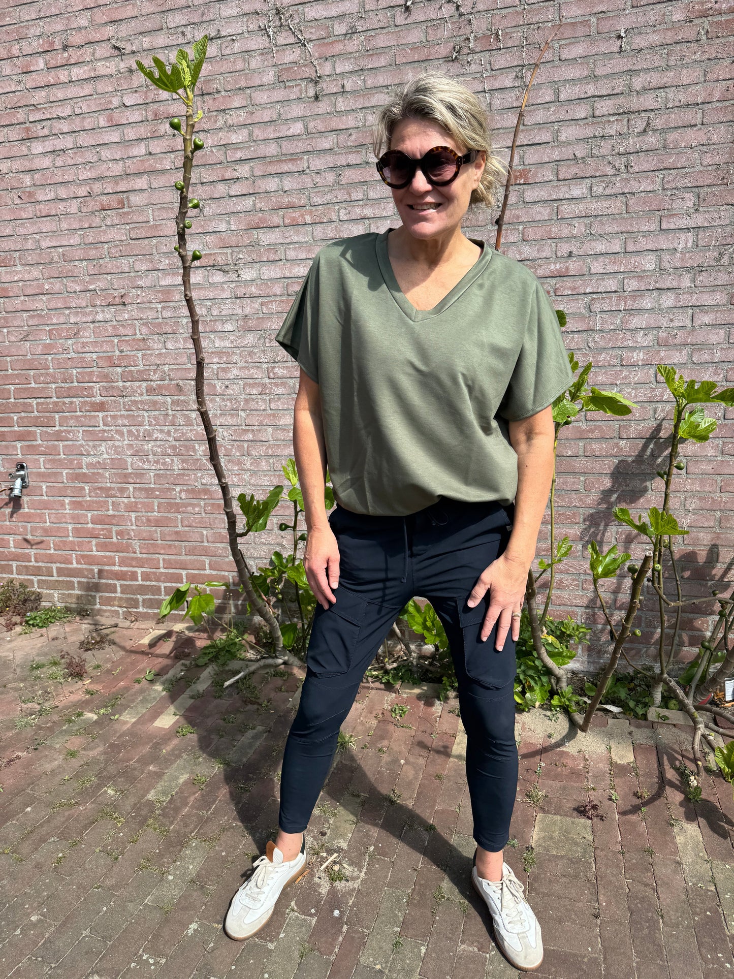 Sam | Stylisches Top mit Kartuschenmuster
