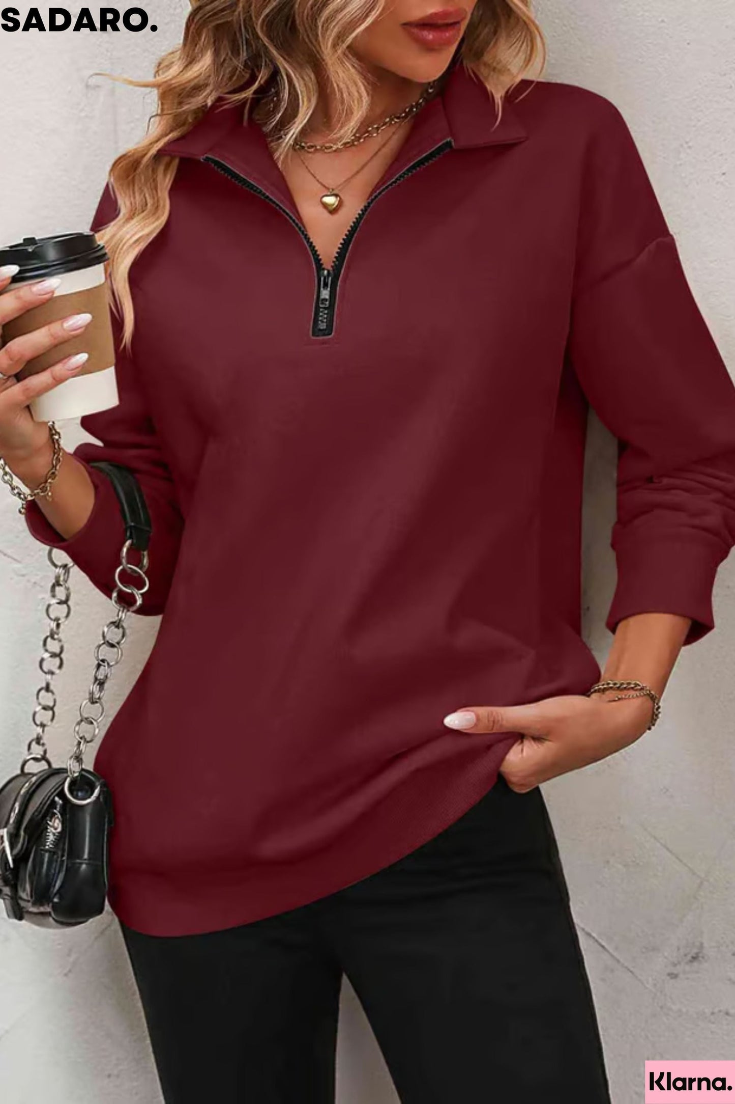 Hanna | Sweatshirt mit Reißverschluss