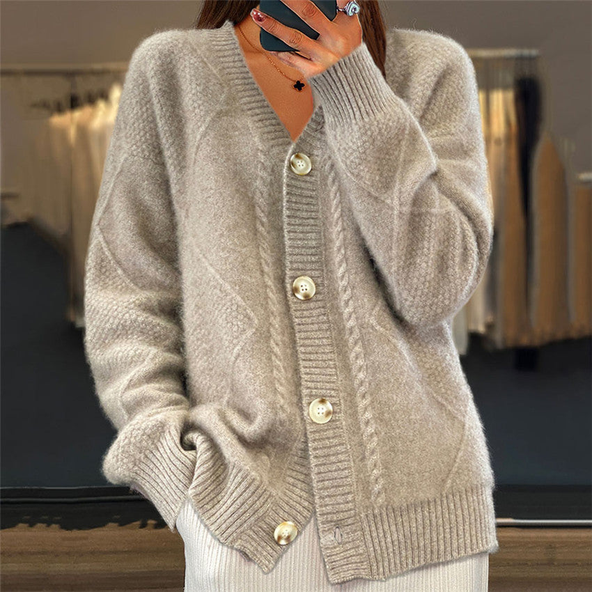 Nova | Strickjacke mit V-Ausschnitt