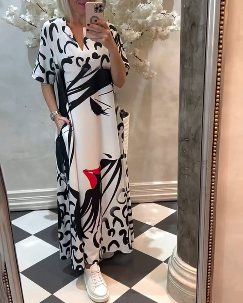 Haven | Elegantes Kleid mit halben Ärmeln