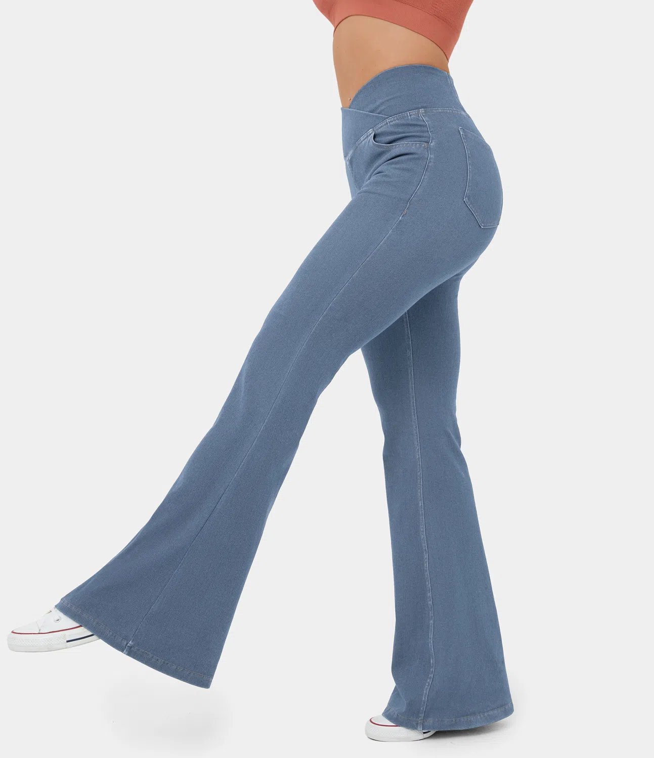 Zaira™ | Hochtaillierte Stretch-Flare-Hose