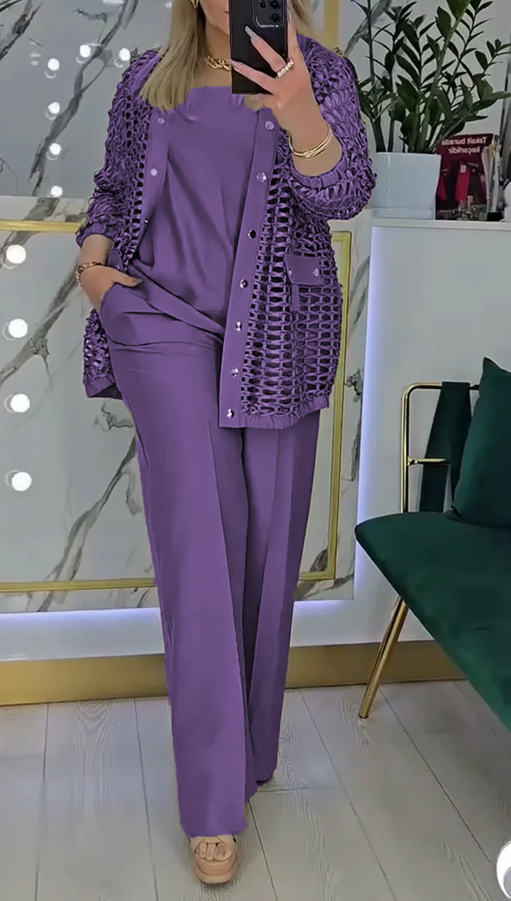 Amelia | Klassischer Damenanzug im dreiteiligen Set