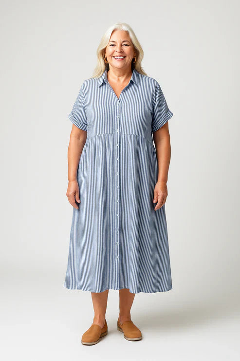 Avah | Klassisches Nadelstreifen-Kleid