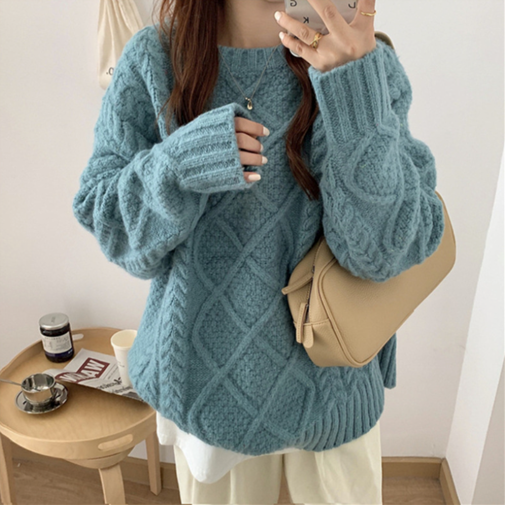 Fiona™ | Oversize Strickpullover mit Fledermausärmeln