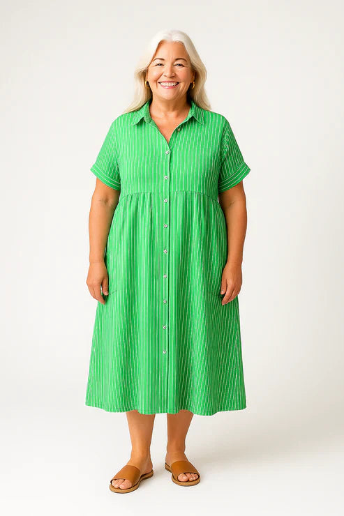 Avah | Klassisches Nadelstreifen-Kleid