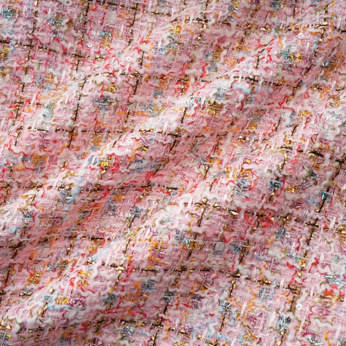 Alexia | stilvolles rosa Minikleid im Tweed-Design