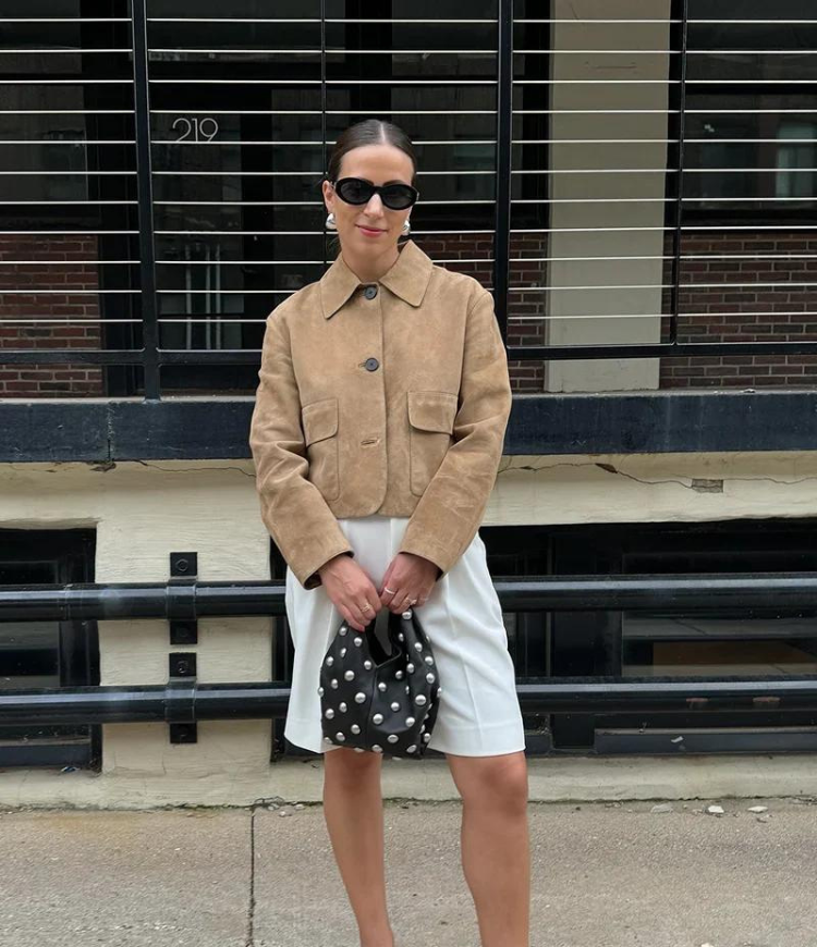 Danika™ – Klassische Wildlederjacke