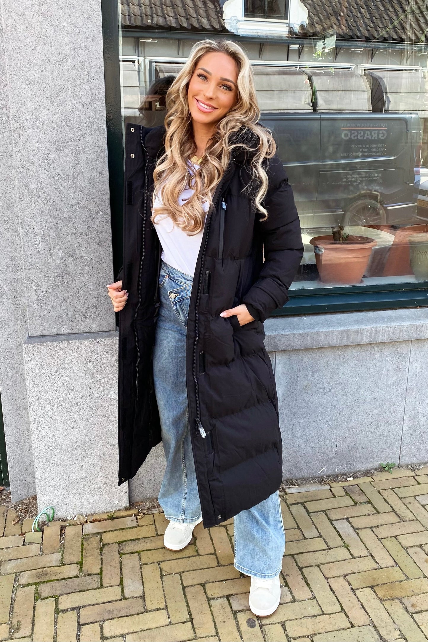 Blissa | Schwarzer Mantel