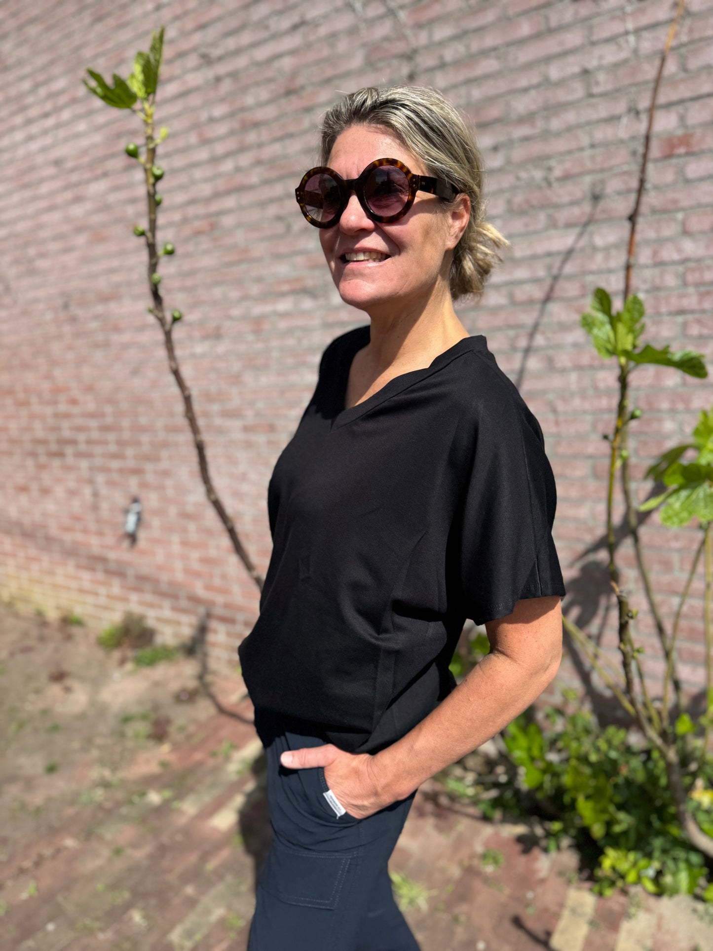 Sam | Stylisches Top mit Kartuschenmuster