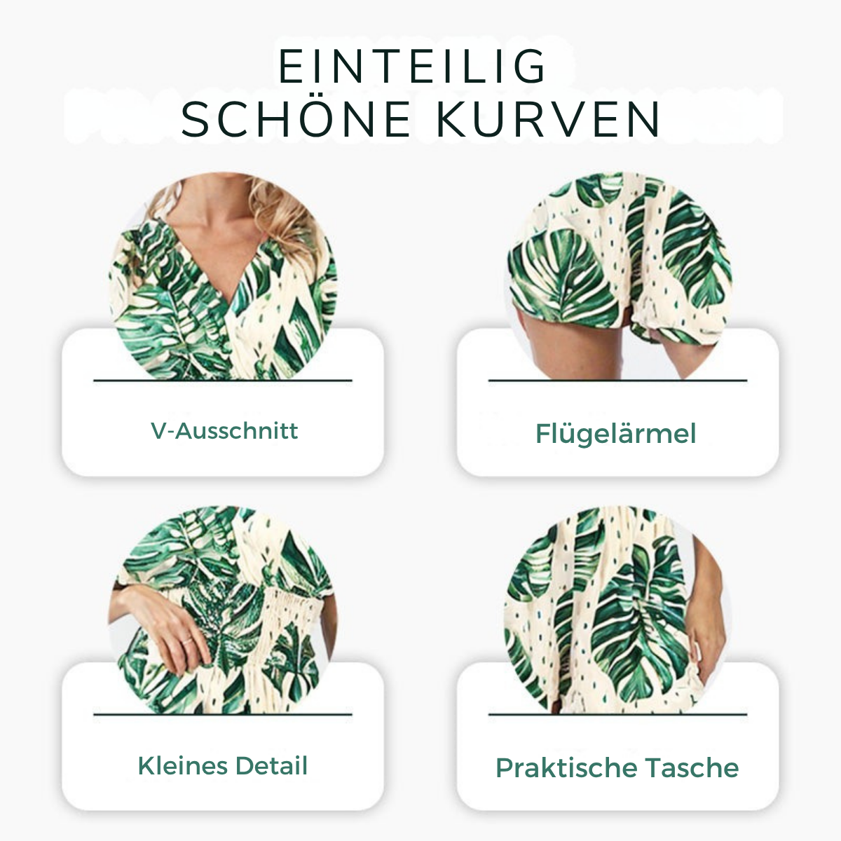 Kenna | stylischer Strampler mit floralem Tupfenmuster