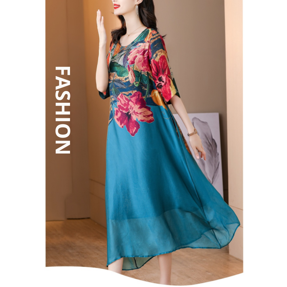 Judyanne | Zeitloses Blumenkleid für Plus-Size Damen