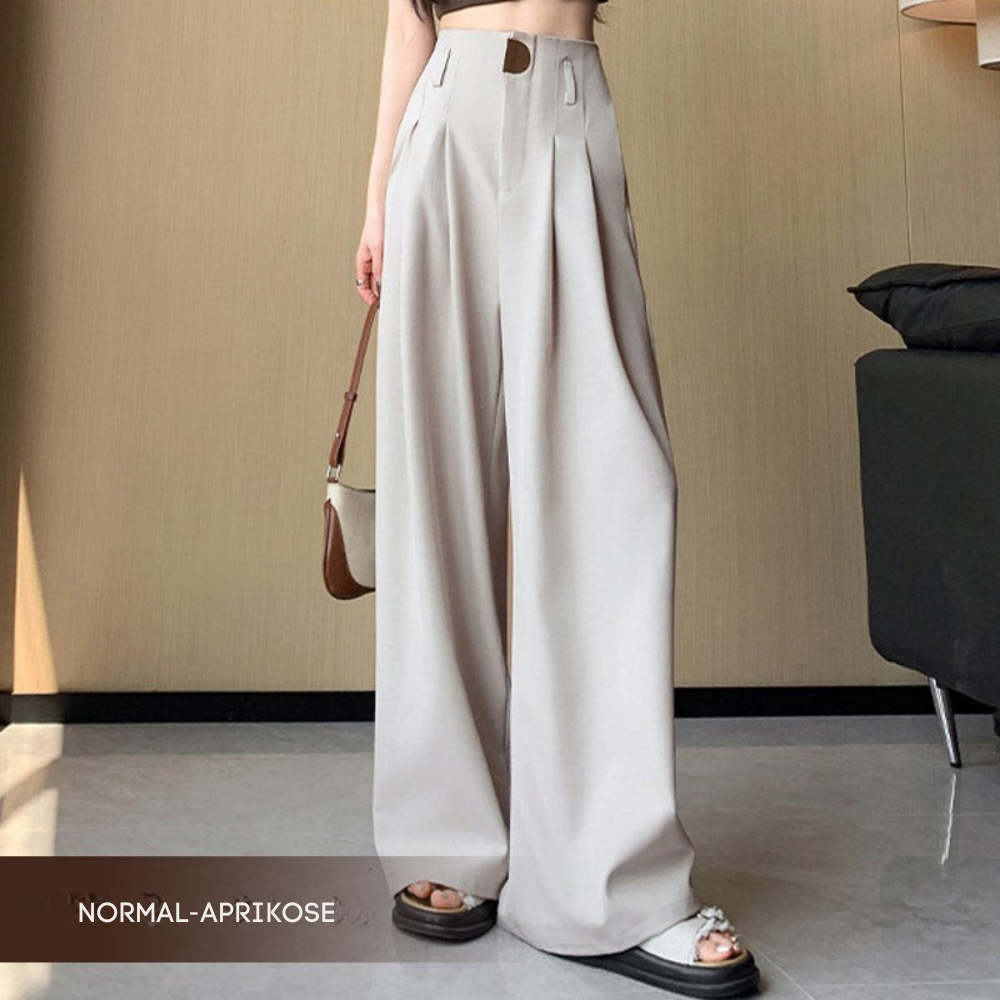 Becha | Elegante Anzughose mit hohem Bund und weitem Bein