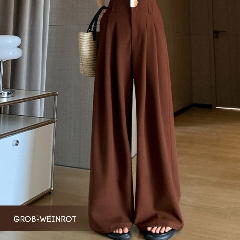 Becha | Elegante Anzughose mit hohem Bund und weitem Bein