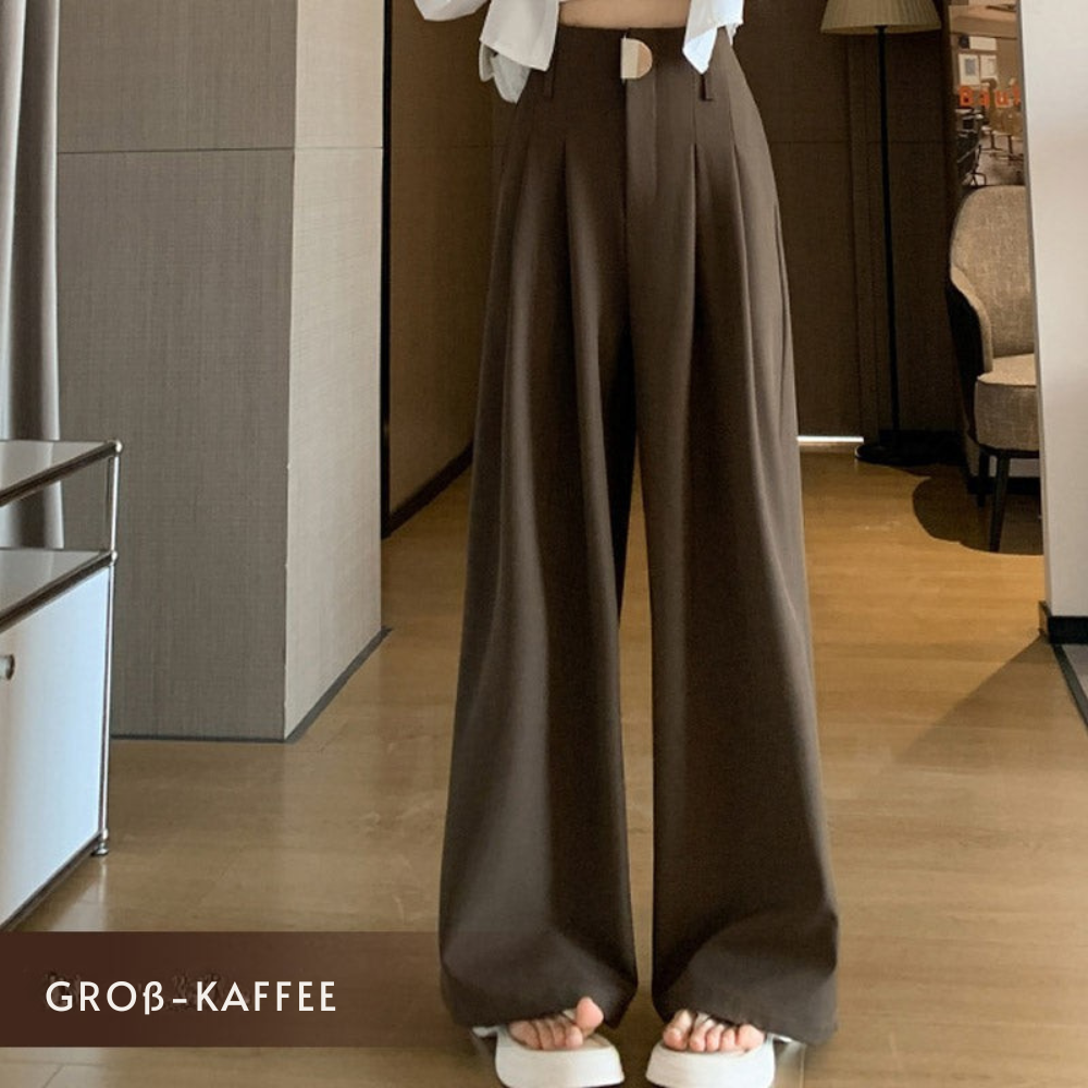 Becha | Elegante Anzughose mit hohem Bund und weitem Bein