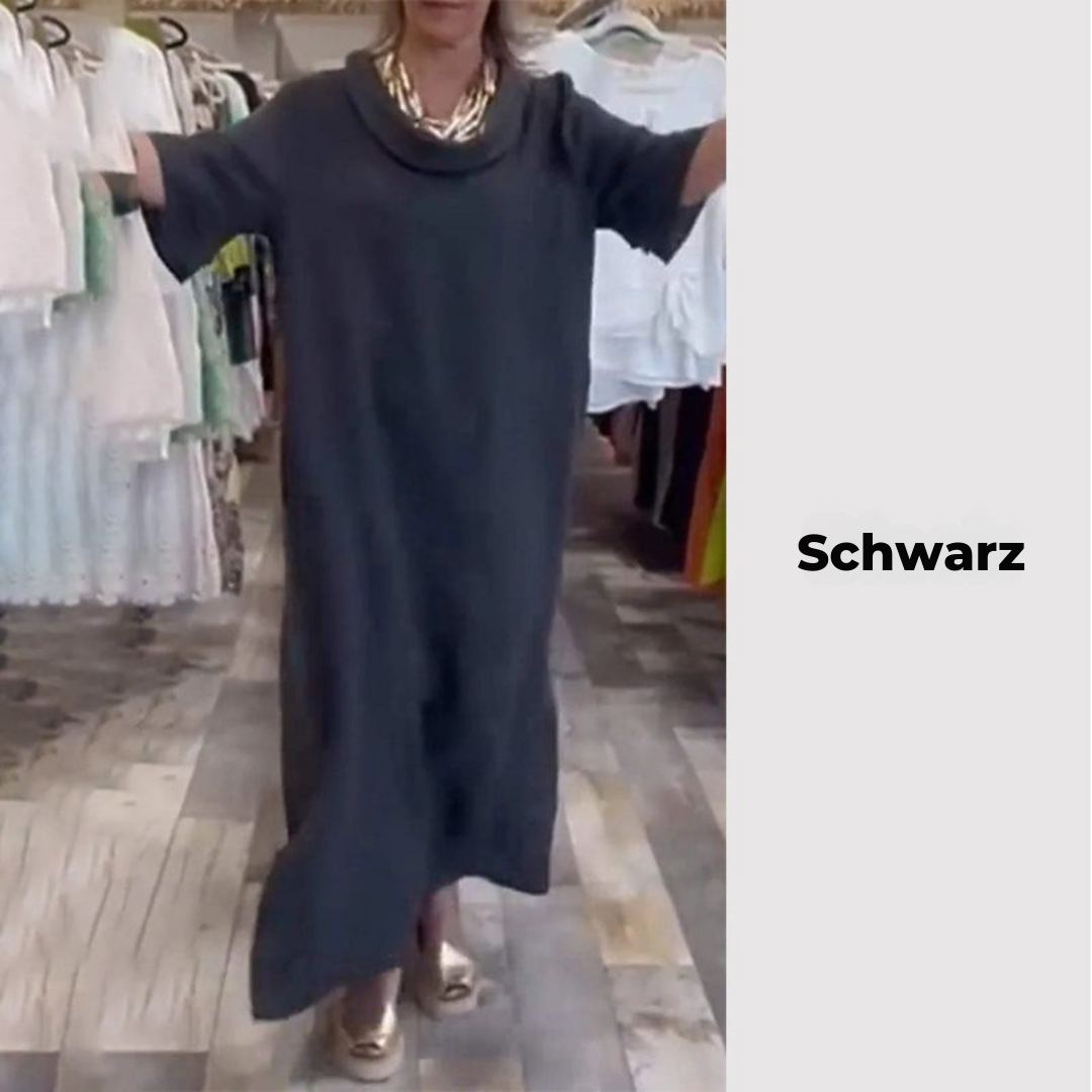 Kora™ | Maxikleid aus Baumwolle mit Schlitz und Taschen