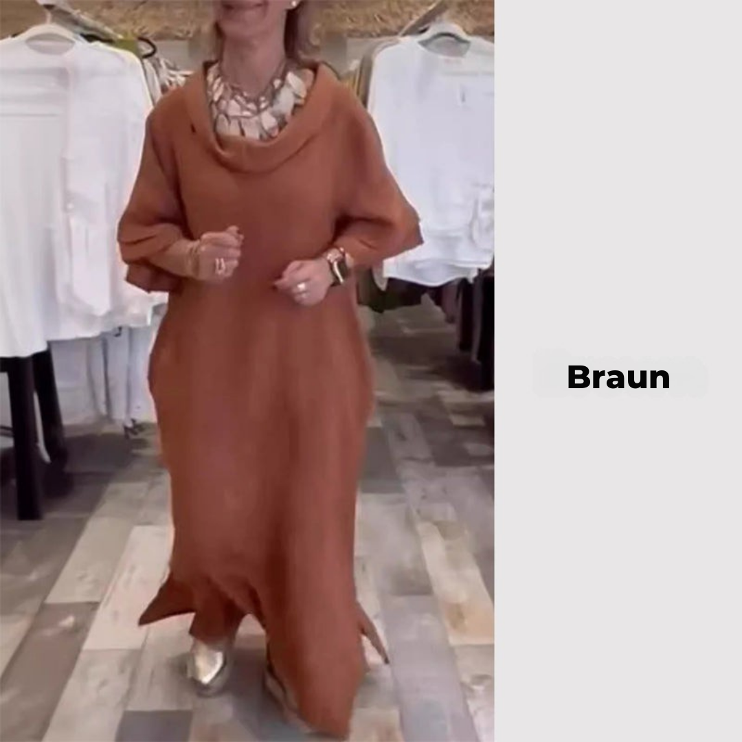 Kora™ | Maxikleid aus Baumwolle mit Schlitz und Taschen