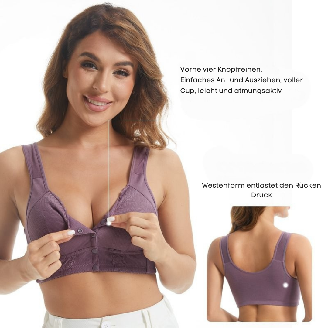 Amiyah™ | Atmungsaktiver Plus-Size Damen-BH mit Frontverschluss