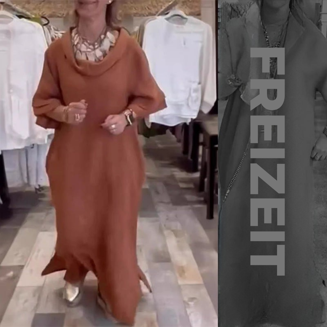 Kora™ | Maxikleid aus Baumwolle mit Schlitz und Taschen