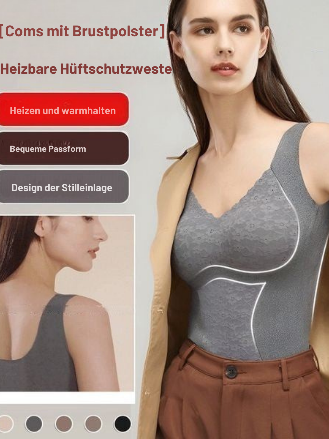 Blaire | Beheizte Taillenschutzweste für Damen