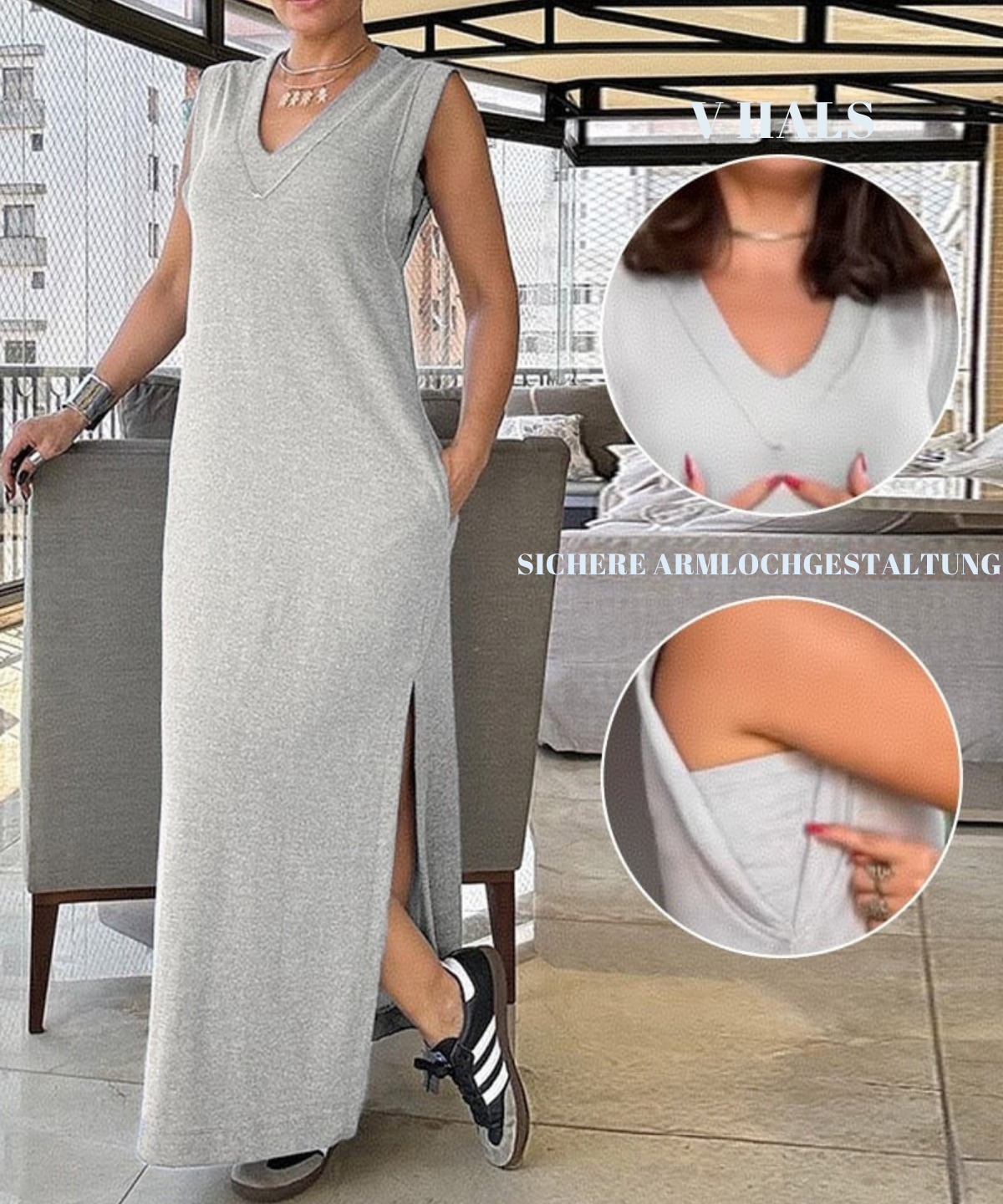 Janelle | stylisches Kleid mit femininem Herzausschnitt