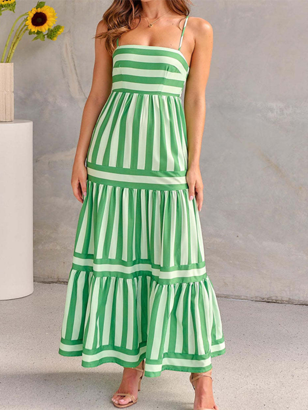 Natalia | Lässiges Sommerkleid mit Streifenmuster