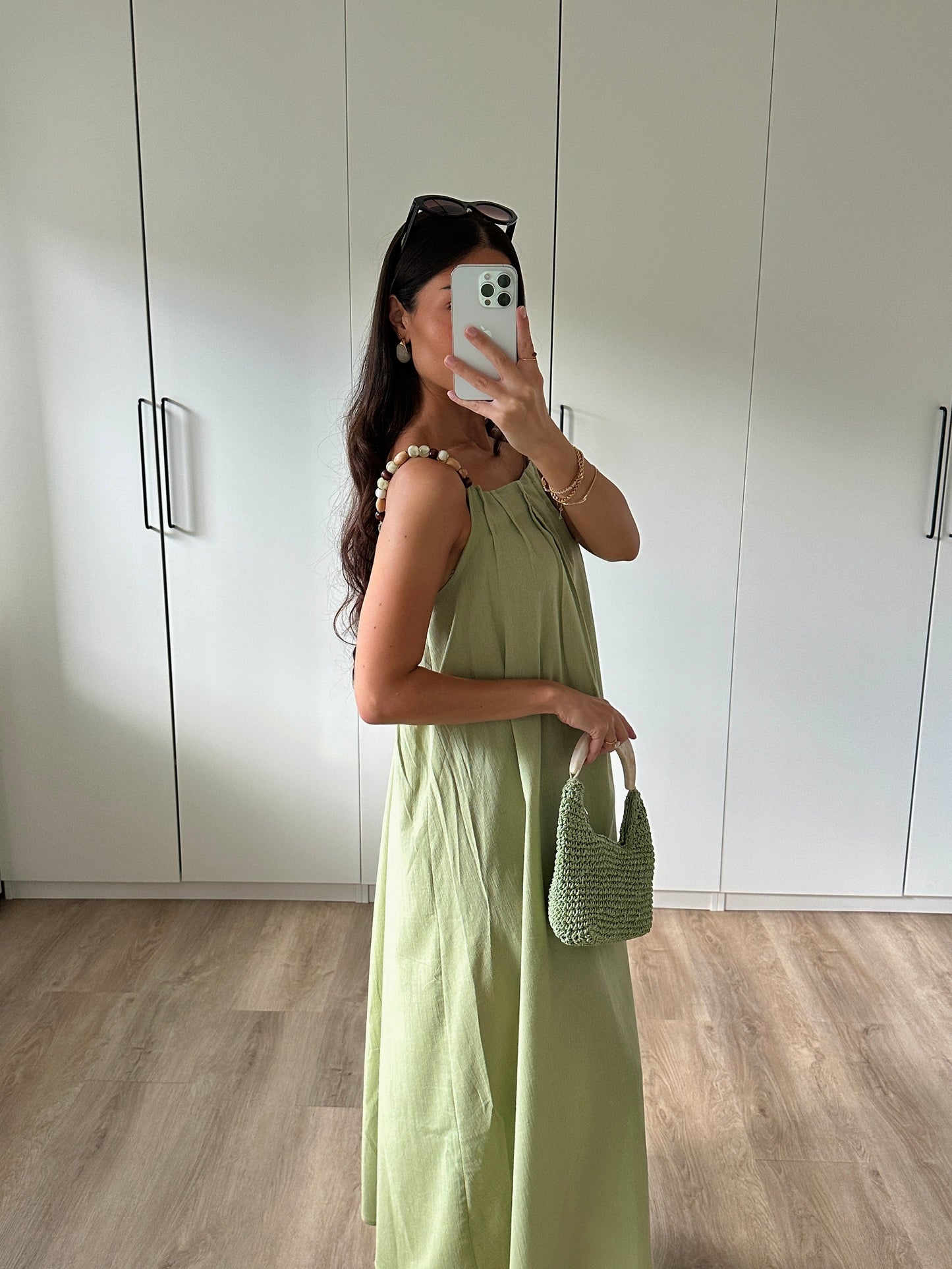 Selanie | Midikleid mit Perlen