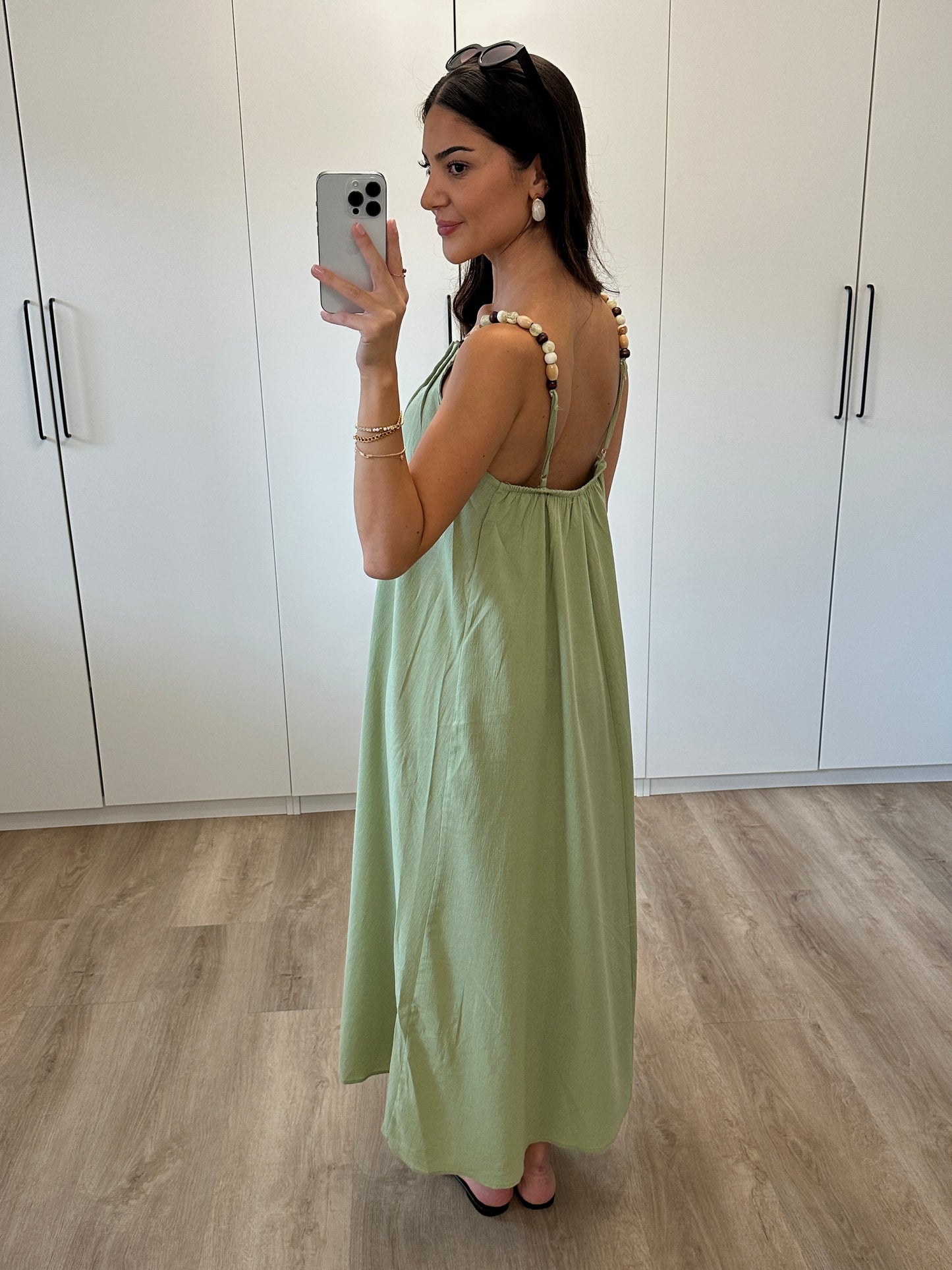Selanie | Midikleid mit Perlen