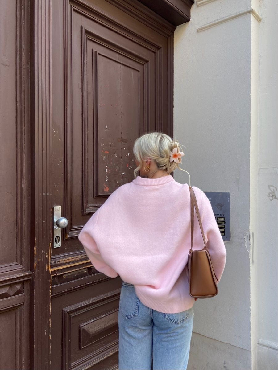 Beth | Oversize-Hüftpullover in Rosa