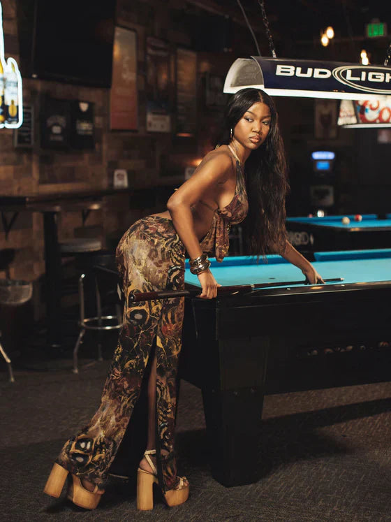 Paola | Sexy Maxikleid mit Valarie-Print