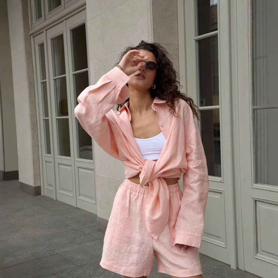 Louty | Bequemes Sommer-Set aus Leinen